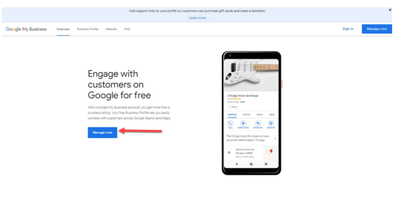 How google business profile setup for free